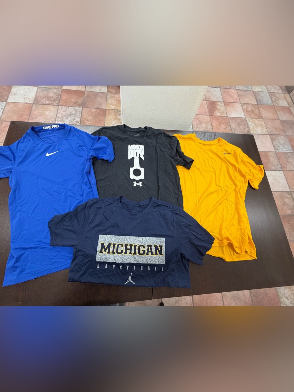 For size medium tee shirts